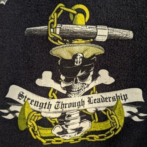 Navy Chief Navy Pride Portsmouth Naval Shipyard U.S. Navy Zippered Sweatshirt - Picture 6 of 6